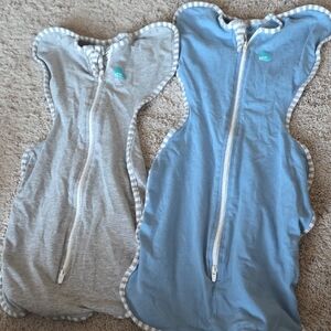 Kickee Pants Sleep Sacks - Blue and Gray